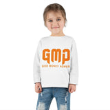 Toddler Long Sleeve Tee — GMP "God Money Power" Orange Graphic