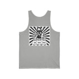 Tank Top — Retro Drummer Design "Caj, Rocket, Power" Vintage Band Graphic