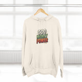 God Money Power Hoodie — Retro Bold Graphic Pullover