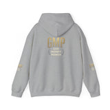 GMP Crest Hoodie — White Gold Logo Pullover