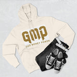 GMP Hoodie — "God Money Power" Bold Gold Graphic Fleece Pullover
