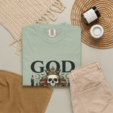 God Money Power- Skull T-Shirt — Gothic Skull Graphic Tee