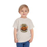 Toddler Tee — "God Money Power" Jack-o'-Lantern Halloween Shirt
