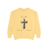 GMP Cross Sweatshirt — "God Money Power" Graphic Crewneck