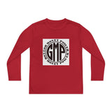 Youth Long Sleeve Tee — "GMP" Good Money Power Circular Logo
