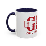 Accent Coffee Mug — G.M.P. (Good Money Power) Red Logo Ceramic Mug