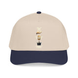 Vertical Wildlife Icons Mid-Profile Baseball Cap — Nature Lover Trucker Hat