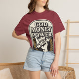God Money Power Graphic T-Shirt