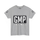 GMP “God Money Power” Graphic Tee — Bold Logo Cotton T-Shirt