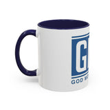 Coffee Mug — GMP (God Money Power) Blue Accent Ceramic Mug