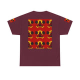 Surf Saint T‑Shirt — Vintage Palm Beach Vibes ("Our Savior Protects" Banner)