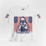 God Money Power Tee — Patriotic Bandana Saint Graphic T-Shirt