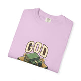 God Power T-Shirt — Faith Graphic Tee with Vintage Tank Illustration
