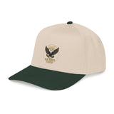 Eagle Emblem Baseball Cap — Gold Shield Rustic Outdoor Hat