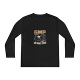 Youth Long Sleeve Tee — GMP (God Money Power) Eagle Graphic
