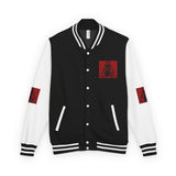 Letterman Jacket — 'God Money Power' Red Varsity Jacket