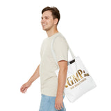 GMP "God Money Power" Gold Logo Tote Bag