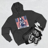 Patriotic 'God Money Power' Hoodie — Americana Flag Graphic Fleece Hoodie