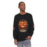Halloween Pumpkin Jack-O'- “God Money Power” Lantern Long Sleeve Tee