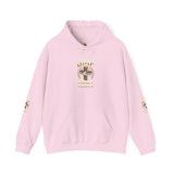 Money Power Hoodie — Gold Coin Stack Graphic Hooded Sweatshirt