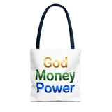 God Money Power Tote Bag — Inspirational Faith & Prosperity Canvas Tote