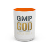 GMP GOD Money Power Accent Coffee Mug — Motivational Office Gift (11/15oz)
