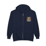God Money Power Zip Hoodie — Vintage Inspirational Faith & Prosperity Sweatshirt