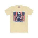 Patriotic Bandana Skull Tee — American Flag Graphic Cotton T-Shirt
