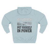 Inspirational Power Hoodie — "Put Yourself In Power" Religious Motivational Sweatshirt