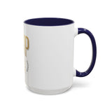 GMP Gold Accent Coffee Mug – "God Money Power" Inspirational Ceramic Cup