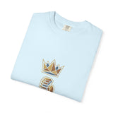 God Money Power T-Shirt — Crown & Coins Faith-Inspired Graphic Tee