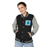 Letterman Jacket — 'God Money Power' Retro Chrome Varsity Jacket