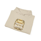 Hoodie — "God Money Power" Gold Emblem Pullover