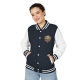Letterman Jacket — 'God Money Power' Retro Crest Varsity Jacket