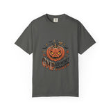 Halloween Pumpkin Graphic Tee — GMP God Money Power Retro Design