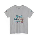 Graphic Tee — "God Money Power" Spiritual Streetwear T-Shirt