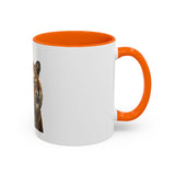 Tiger 'God Money Power' Accent Coffee Mug — Bold Animal Print Coffee Cup