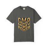 Good Money Power Graphic Tee — GMP 3D Gold Lettering T-Shirt