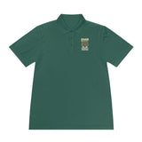 Money Power Polo — Men's White Sport Polo with 'GMP Money Power' Gold Dice Emblem