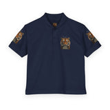 Youth Polo Shirt - Tiger Graphic "God • Money • Power"