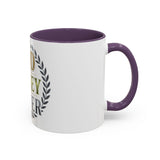 God Money Power Accent Coffee Mug — Inspirational Faith & Success Ceramic Mug (11/15 oz)
