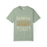 Put GOD First Hustle For The MONEY Graphic T-Shirt