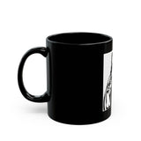 Black Mug — Saint Illustration with Bandana Mask (11oz & 15oz)