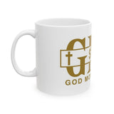GMP Money Power Ceramic Mug – Gold Logo Coffee Cup (11oz & 15oz)