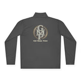 Quarter-Zip Pullover — Gold Monogram "GMP" (God • Money • Power)