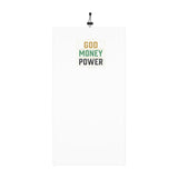 God Money Power Winter Neck Gaiter — Drawstring Cold Weather Face Mask