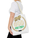 GMP GOD Money Power Tote Bag — Bold Financial Empowerment Canvas Tote