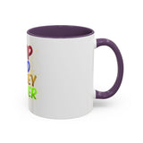 GMP God Money Power Accent Coffee Mug — Colorful Motivational Tea Cup (11/15 oz)