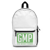 GMP 'God Money Power' Backpack – Green Logo Streetwear Daypack