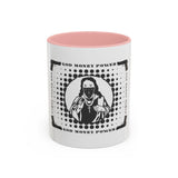 God Money Power Accent Coffee Mug – Bold Streetwear Religious Graphic (11/15oz)